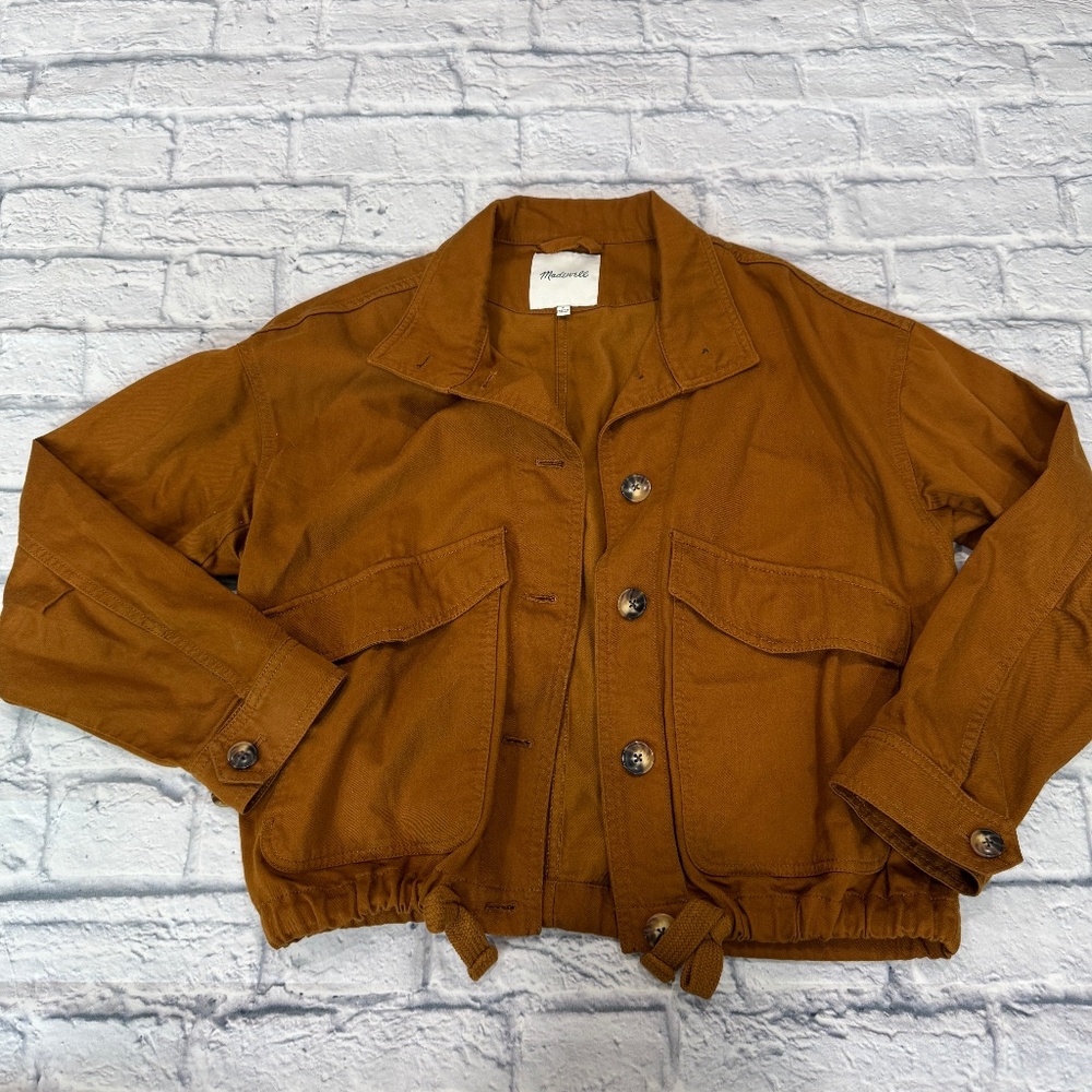 Madewell: Crop Jacket in Copper (Small)
